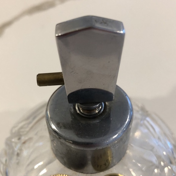 Antique Cristal Au aplomb crystal Bohemia hand cut 24% perfume bottle  spray - Picture 4 of 7